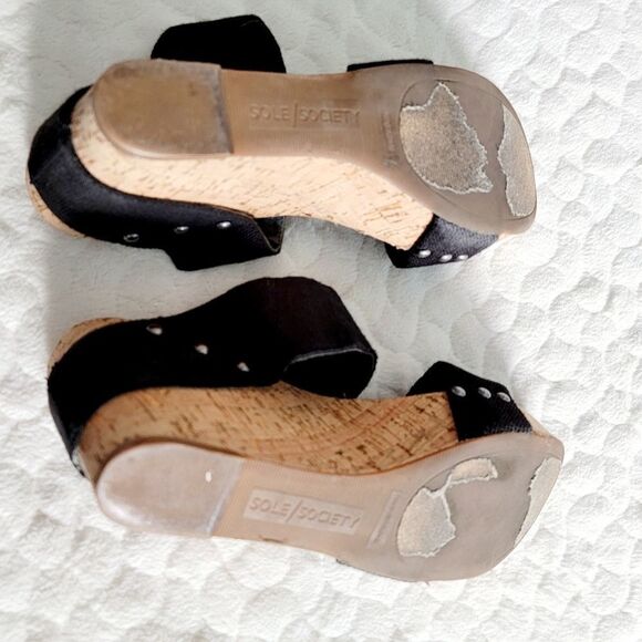 Sole Society Emilia wedge cork sandals 10 42 - Picture 7 of 16